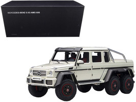 Mercedes Benz G63 AMG 6x6 Designo Diamond White with Carbon Accents 1/18 Model C - £242.18 GBP