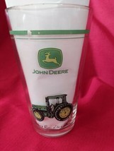 Gibson John Deere Tractor Drinking Glass Tumbler 10oz 6&quot; T.   - $9.49