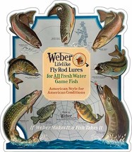 Weber Fly Lure Advertising Laser Cut Metal Sign - £46.74 GBP