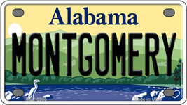 Montgomery Alabama Novelty Mini Metal License Plate Tag - $14.95