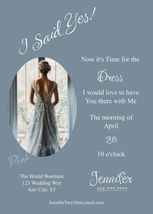 I Said Yes | Wedding dress shopping invitation  |  10 cards - $75.00