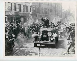 President Herbert Hoover in Convertible 1928 Medford Massachusetts Parade Photo - £14.05 GBP