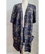 VTG 80&#39;s Gemini II Designs Inc Women&#39;s 20 Short Sleeve Open Front Shirt/... - £19.46 GBP