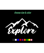 EXPLORE Hiking National Park Sticker Vinyl Decal CHOOSE SIZE COLOR - $61.36 MXN+
