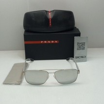 Prada men sunglasses 51U square mirror made in Italy - $282.15