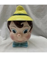 RARE Pinocchio head Cookie Jar Walt Disney Vintage Disneyana collectible - €345,77 EUR