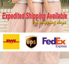 Gray Cap Sleeve A-line Tulle Bridesmaid Dress Custom Plus Size Tutu Dress image 7