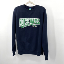 Champion Mens Notre Dame Navy Fightin Irish Embroidered Sweatshirt Size XL - £13.96 GBP