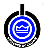 POWERED BY CROWN Vinyl Removable STICKER mobile d j amp audio case rack ... - $390.28 MXN