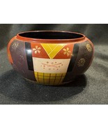 Decorative Japanese-Style Resin Bowl with Kimono Motif - $34.12 CAD