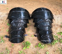 Medieval Dragomir Spaulders Blank Warrior Leather Riveted Pauldrons Set Lot of 2 - £102.54 GBP