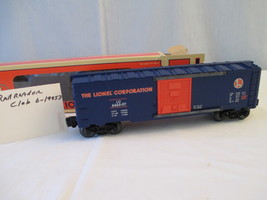 Lionel Railroader Club Box Car 6-19953 10/1997 O Gauge,3 Rail Track, Blue - $25.00