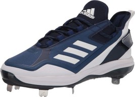 adidas Mens Icon 7 Boost Baseball Cleats,White/Team Navy Blue/Mystery In... - $120.00
