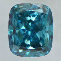 Fancy Blue Diamond Cushion Shape Loose Enhanced IGI Certified 1.00 Carat SI1 - £1,016.70 GBP