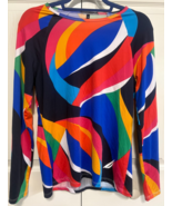 Nautica Womens Multicolor Long Sleeve M Stretch Shirt Top Blouse - €10,20 EUR