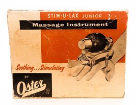 Vintage Oster Stim U Lax Junior Massage Instrument Model M 4 In Original Box - £31.05 GBP
