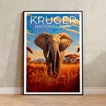 Kruger National Park Travel Poster, South Africa Wall Art, South Africa Print, K - £13.66 GBP+