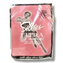 Silkies Ultra TLC Support X-Queen XXL White Pantyhose USA Sheer Vintage Hosiery  - £14.91 GBP