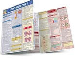 New PHYSIOLOGY Quick Study ACADEMIC PAMPHLET Laminated Reference Guide B... - $7.51