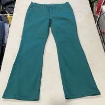 DG2 Bootcut Jeans Womens 8P Mid Rise Turquoise Blue Stretch Denim Petite... - $276.61 MXN