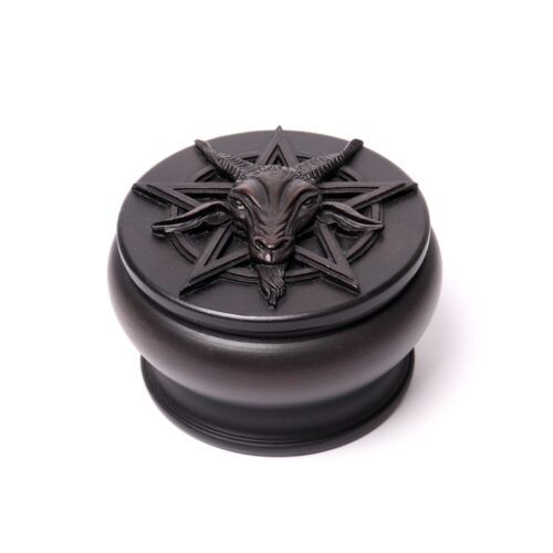 Primary image for Alchemy Gothic V101 Baphomet Box Black The Vault Vanity Jewelry Trinket Pill