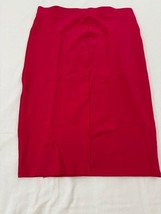 Liz Claiborne Women's Pink Side Slit Pull-On Skirt Size Large Waist 32" image 2