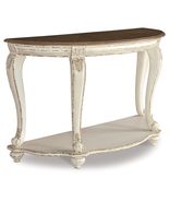 Realyn - Sofa Table - White / Brown - $297.99