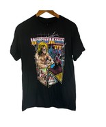 WWE Wrestlemania VI Black Crewneck T-shirt Size Medium Ultimate Warrior - £18.12 GBP