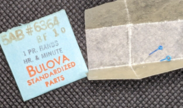NOS Genuine Bulova 5AB BF 10 - Hr &amp; Min Set of Hands Watch #63/64 Blue Fils - $14.84