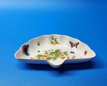 Vintage ARDALT LENWILE China Hand Painted Fan Shaped Porcelain Dish / Bo... - $18.97