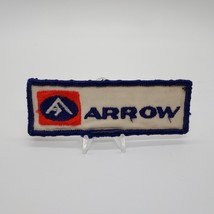 Vintage Arrow Blue on Orange Logo Driver Employee Uniform or Jacket Sew-... - £14.70 GBP