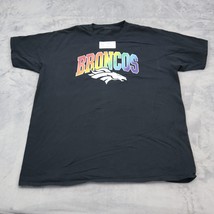 Denver Broncos Fanatics Shirt Mens XL Black Short Sleeve Crew Neck Casua... - $15.82