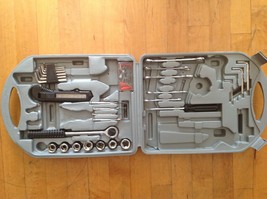 25 METRIC 1/4&quot; &amp; 3/8&quot;  Socket Set Ratchet Wrench with Case Hand Tools  - £18.98 GBP