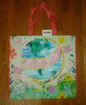 New TJ Maxx Large Shopping Tote Bag Reusable Bag World Journey Globe Floral - £3.91 GBP