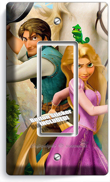 Primary image for RAPUNZEL FLYNN TANGLED MOVIE SINGLE GFI LIGHT SWITCH COVER GIRL PLAY ROOM DECOR