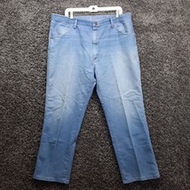 Vintage Wrangler Jeans Mens 40x29 Blue Straight Leg Rugged Wear Denim Pants - $11.30