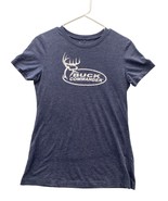 Buck Commander Womens Blue Deer Logo T-shirt Size LARGE - £12.85 GBP
