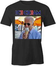 Joe Biden Ice Cream T-SHIRT T Shirt Tee Short-Sleeved Cotton Clothing S1BCA642 - £17.97 GBP+