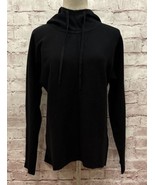 Banana Republic Hoodie Sweater Women Medium Black Lenzing Ecovero Serene NEW - $49.00
