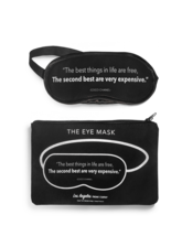 The best things in life are... eye mask and pouch Black Los Angeles Trad... - £12.65 GBP