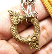 Amulet Necklace Charm Duo Naga Nak Snake Pendant Thai Love Sex Appeal Attraction - £19.44 GBP