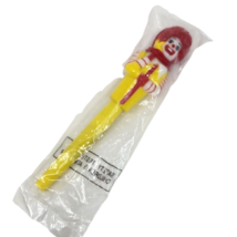 Vintage 1981 Mcdonald&#39;s Ronald Mcdonald Plastic Yellow Pen New Old Stock Sealed - £10.50 GBP