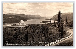 RPPC Vista House Crown Point Columbia River Highway OR UNP Dimmitt Postcard W10 - £3.17 GBP