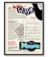 Passport Memphis Guitar Tablature Software Vintage 1997 Magazine Advertisement - $9.70