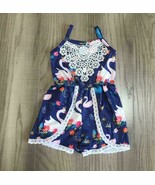 NWT Boutique Swan Girls Sleeveless Romper Jumpsuit Sunsuit 5-6 - $10.99