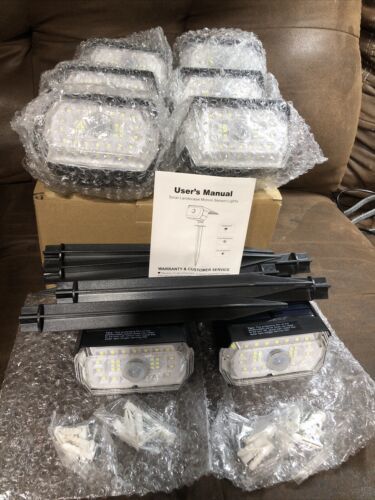 43 LED Landscape Solar Power Motion Outdoor Garden Waterproof Light 8 Pack - $59.39