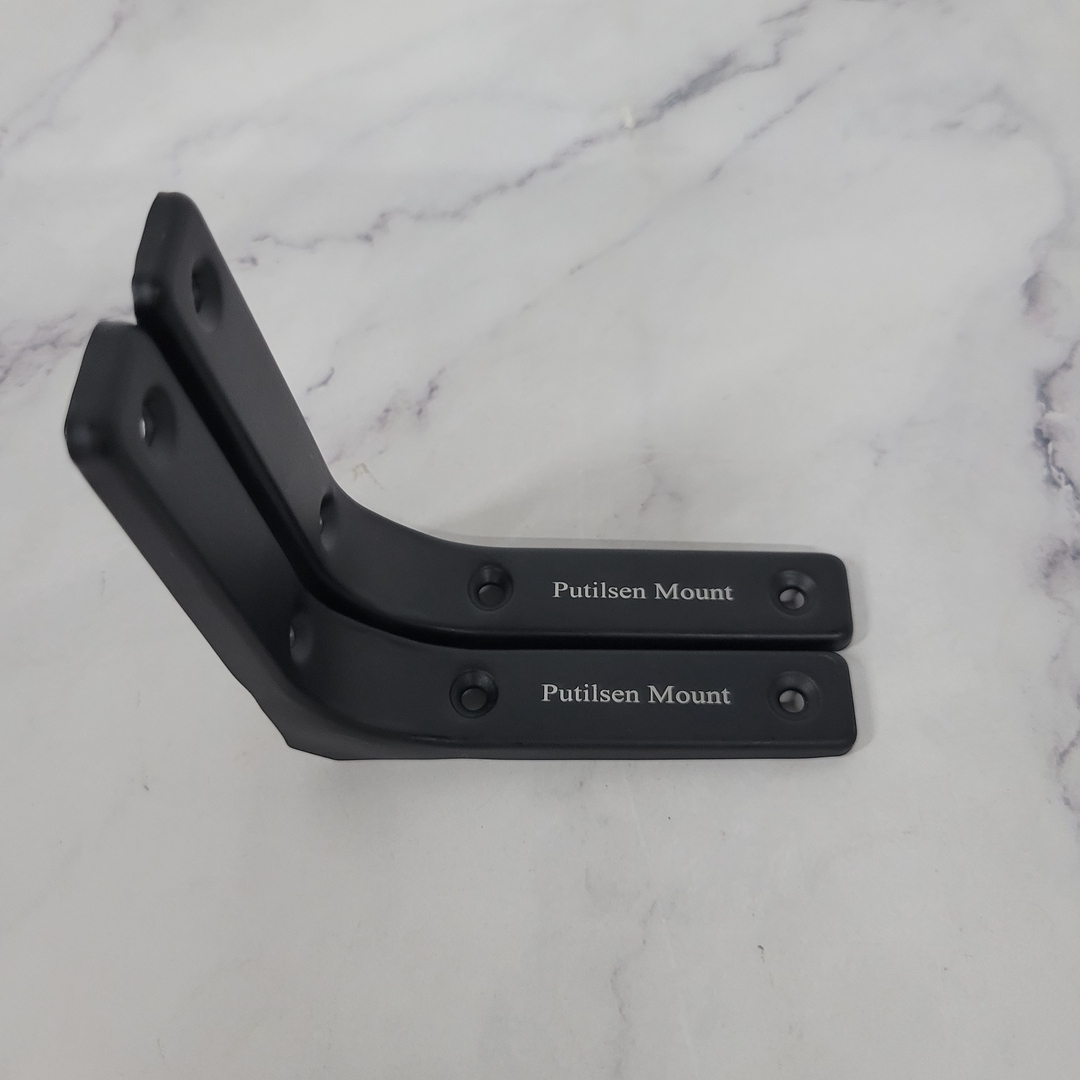 Putilsen Mount Metal shelf brackets Black Stainless Steel Metal Shelf Br... - $11.33