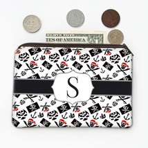 Pirate Flag : Gift Coin Purse Jolly Roger Skulls Bandana Bones Anchor White Blac - £7.98 GBP