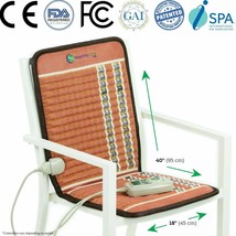 HealthyLine Heating Chair Pad PEMF Far Infrared Bio Amethyst TAO Mat Seat 40x18&quot; - £431.72 GBP
