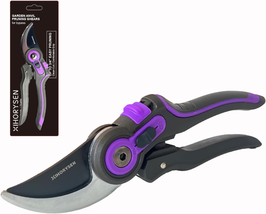 Bypass Heavy Duty Anvil Pruning Garden 8.46&quot; Shears Teflon Coating Blade Hand Si - £27.69 GBP